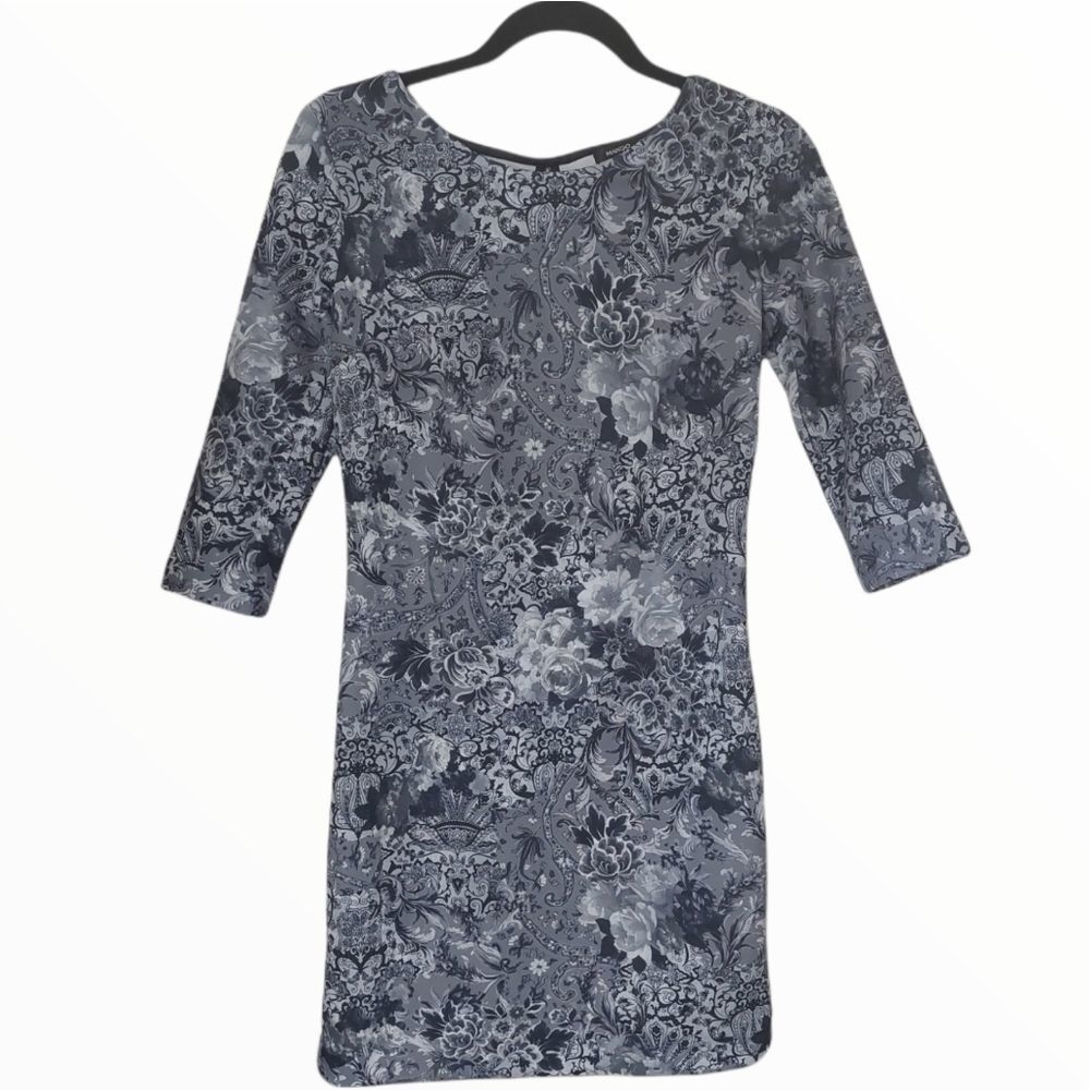 ❤️ Mango Suit Paisley Black & White Mini dress